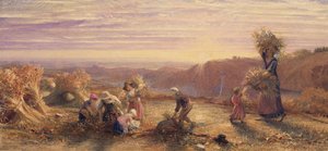 Tramonto sui campi di spigolatura da Samuel Palmer