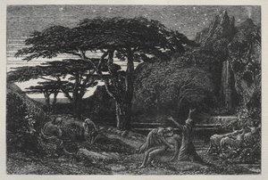 Il boschetto di cipressi da Samuel Palmer