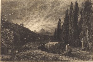 Il Primo Aratore da Samuel Palmer