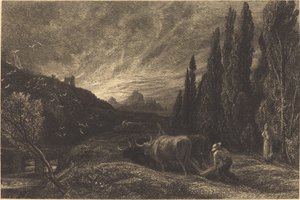 Il primo aratore da Samuel Palmer