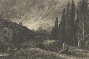 Il primo aratore, o Il mattino si diffonde sulle montagne da Samuel Palmer