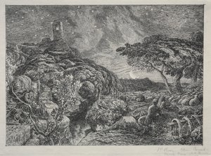 La torre solitaria da Samuel Palmer