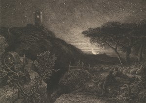 La torre solitaria, 1879 da Samuel Palmer