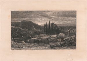 La Luna Nascente da Samuel Palmer
