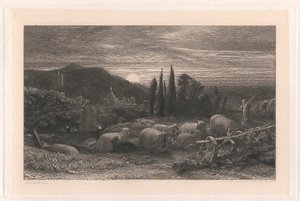 La luna crescente da Samuel Palmer