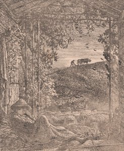 Il pastore dormiente da Samuel Palmer
