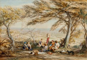 La cena rustica da Samuel Palmer
