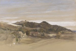 Colline di Underriver, vicino a Sevenoaks, Kent, dai terreni di J. Herries, Esq. c.1840 da Samuel Palmer