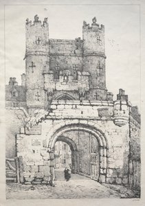 Una serie di edifici antichi e cottage rurali nel nord dell