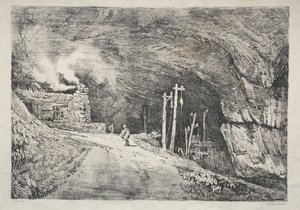 Una serie di edifici antichi e cottage rurali nel nord dell