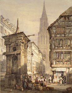 Veduta di Strasburgo (1822) da Samuel Prout