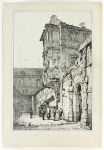 Ancien Palais, Bamberg, da facsimili di schizzi realizzati nelle Fiandre e in Germania da Samuel Prout