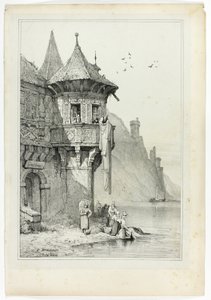 A Braubach sul Reno da Samuel Prout