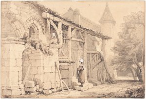 Scena a Jumièges da Samuel Prout