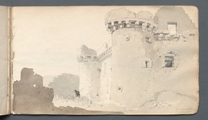Taccuino: Castello in Rovina, 1814 da Samuel Prout