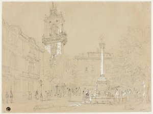 Piazza di Aix-en-Provence da Samuel Prout