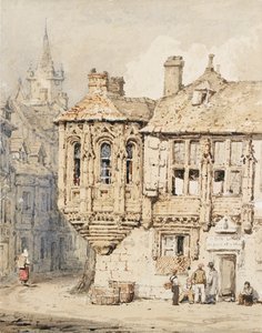 Scena di strada a Rouen da Samuel Prout
