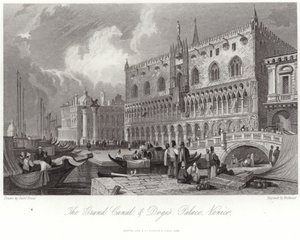 Il Canal Grande e il Palazzo Ducale da Samuel Prout