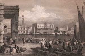 Veduta del Bacino di San Marco a Venezia da Samuel Prout