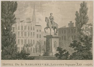 Hotel de Sabloniere, Leicester Square, Londra da Samuel Rawle