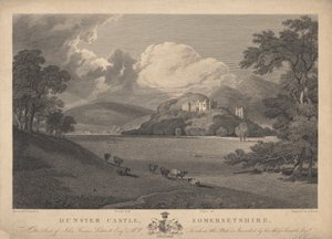 Vista Nord-Est del Castello di Dunster, Somersetshire da Samuel Rawle