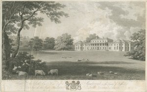 Shugborough Hall: incisione, nd [c 1802] da Samuel Rawle