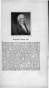 Humphry Repton (1752-1818), inciso da Cooke, da 