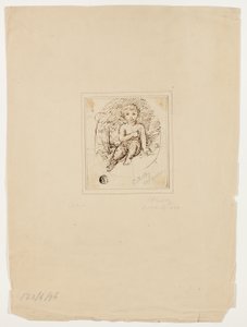 Cupido seduto da Samuel Shelley
