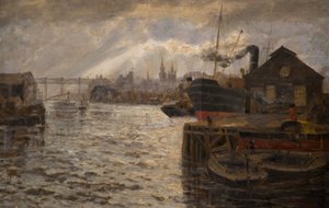 Il Tyne con il ponte ad alto livello, 1920
