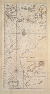 Una bozza della costa della Nuova Olanda e delle parti adiacenti da Samuel Thornton