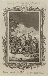Re Riccardo III ucciso nel Campo di Bosworth da Samuel Wale