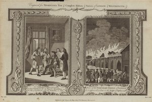Incendi di Londra del 1666 e 1758 da Samuel Wale