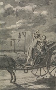 Omicidio nella carrozza (probabilmente un progetto per The Tyburn Chronicle) da Samuel Wale