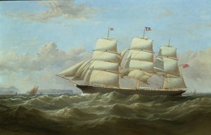 Il mercantile britannico Clifford al ritorno dal suo viaggio inaugurale in India da Samuel Walters