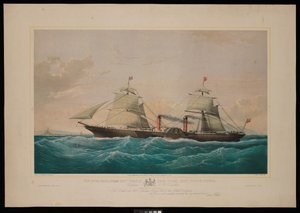 Il piroscafo postale reale Persia... Capitano C H E Jodkins (Inward Bound, al largo delle Skerries) Alla British and North American Royal Mail Steam Packet Company questa stampa è rispettosamente dedicata