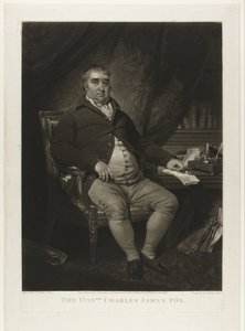 Ritratto di Charles James Fox (The Honorable Charles James Fox) da Samuel William Reynolds (I)