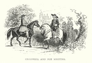 Incontro tra Cromwell e Fox (incisione) da Samuel Williams
