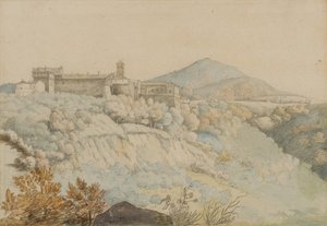 Il convento di Grotta Ferrata, antico Tusculum, Italia, c.1805