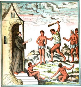 Champlain West Indies piatto LXI - Narrativa degli indiani