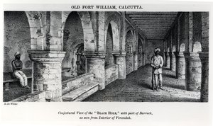 Vecchio Fort William, Calcutta, con una vista congetturale del 