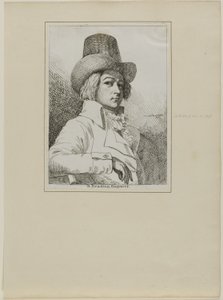 Ritratto di B. Reading, incisore da Samuel de Wilde