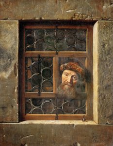 Vecchio alla finestra da Samuel van Hoogstraten