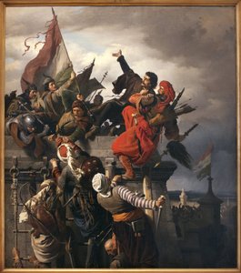 Il sacrificio di Titusz Dugovics (? -1456). Eroe nazionale ungherese, distintosi durante l