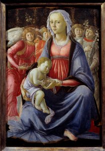 Vergine con Bambino circondata da cinque angeli da Sandro Botticelli