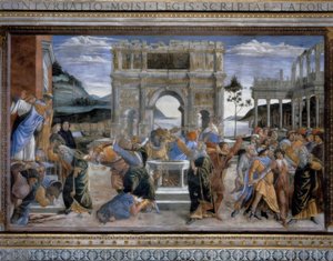 La punizione della banda di Korah da Sandro Botticelli