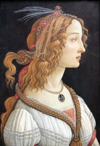 Ritratto idealizzato di una dama (Ritratto di Simonetta Vespucci come ninfa) da Sandro Botticelli