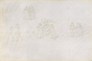 Illustrazione alla Divina Commedia di Dante Alighieri Purgatorio 17, 1480-1490 da Sandro Botticelli