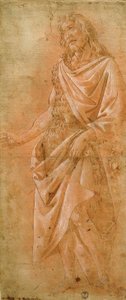 San Giovanni Battista con cartiglio da Sandro Botticelli