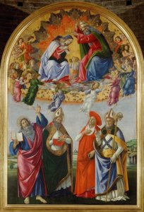 Incoronazione di Maria con quattro santi