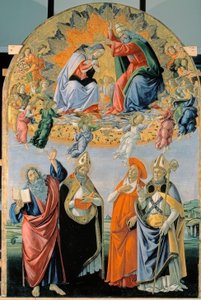 Incoronazione di Maria con quattro santi da Sandro Botticelli